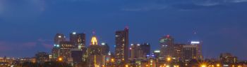 Columbus, Ohio skyline and Interstate