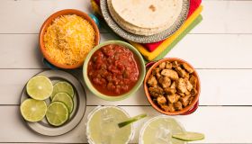 Holiday food and celebration with Tacos and Margaritas