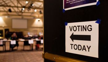 Voters Head The Polls In Ohio For The Primary Election