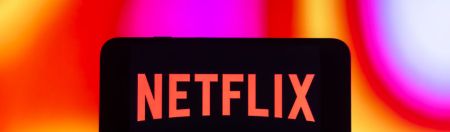 In this photo illustration, the Netflix logo is seen...