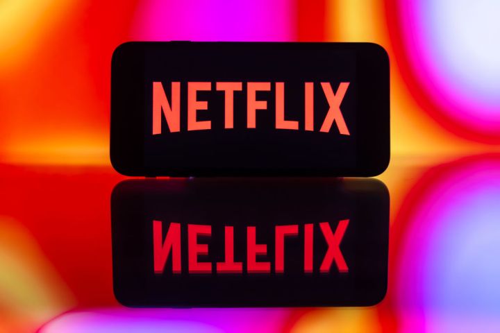 In this photo illustration, the Netflix logo is seen...